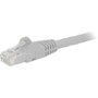 StarTech.com 2ft White Cat6 Patch Cable with Snagless RJ45 Connectors - Cat6 Ethernet Cable - 2 ft Cat6 UTP Cable - 2 ft Category 6 - (N6PATCH2WH)