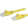 StarTech.com 2ft Yellow Cat6 Patch Cable with Snagless RJ45 Connectors - Cat6 Ethernet Cable - 2 ft Cat6 UTP Cable - 2 ft Category 6 - (Fleet Network)