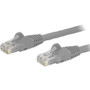 StarTech.com 30ft Gray Cat6 Patch Cable with Snagless RJ45 Connectors - Long Ethernet Cable - 30 ft Cat 6 UTP Cable - 30 ft Category 6 (Fleet Network)