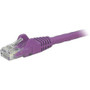 StarTech.com 4ft Purple Cat6 Patch Cable with Snagless RJ45 Connectors - Cat6 Ethernet Cable - 4 ft Cat6 UTP Cable - 4 ft Category 6 - (N6PATCH4PL)