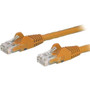StarTech.com 30ft Orange Cat6 Patch Cable with Snagless RJ45 Connectors - Long Ethernet Cable - 30 ft Cat 6 UTP Cable - 30 ft Category (Fleet Network)
