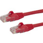 StarTech.com 6in Red Cat6 Patch Cable with Snagless RJ45 Connectors - Short Ethernet Cable - 6 inch Cat 6 UTP Cable - 6" Category 6 - (Fleet Network)