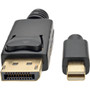 Tripp Lite P583-006-BK DisplayPort/Mini-DisplayPort Audio/Video Cable - 6 ft DisplayPort/Mini DisplayPort A/V Cable for Audio/Video - (P583-006-BK)