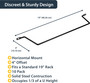 StarTech.com Horizontal Lacing Bar w/ 4 inch Offset at 75 Degrees- Server Rack Cable Management- 19" Network Rack-Mount Cord 10pk - on (CMLB104)