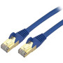 StarTech.com 20 ft Blue Cat6a Shielded Patch Cable - Cat6a Ethernet Cable - 20ft Cat 6a STP Cable - Snagless RJ45 - Long Ethernet Cord (Fleet Network)