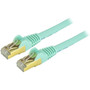 StarTechcom_12ft_Aqua_Cat6a_Shielded_Patch_Cable_-_Cat6a_Ethernet_Cable_-_12_ft_Cat_6a_STP_Cable_-_Snagless_RJ45_Ethernet_Cord_-_12_-_C6ASPAT12AQ