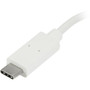 StarTech.com 4 Port USB C Hub - USB-C to 1x USB-C and 3x USB-A - USB 3.0 Hub - White - 4 Port USB Hub - USB Port Expander - USB Type C (HB30C3A1CFBW)