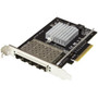 StarTech.com Quad Port SFP+ Server Network Card - PCIe Network Card - Intel XL710 Chip - 10 Gigabit Ethernet Card - 4 Port NIC Card - (Fleet Network)
