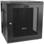 StarTech.com 12U Wall Mount Server Rack Cabinet - 4-Post Adjustable Depth (2.4" to 15.7") Network Equipment Enclosure w/ Cable - Use a (Fleet Network)