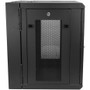 StarTech.com 12U Wall Mount Server Rack Cabinet - 4-Post Adjustable Depth (2.4" to 15.7") Network Equipment Enclosure w/ Cable - Use a (RK12WALHM)