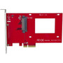 StarTech.com U.2 to PCIe Adapter for 2.5" U.2 NVMe SSD - SFF-8639 - x4 PCI Express 3.0 (PEX4SFF8639)