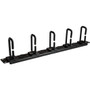 StarTech.com Horizontal 1U Server Rack Cable Management w/ D-Ring Hooks & Pass Through Holes - 19" Network Rack Cord Manager Panel - - (CABLMANAGERH)