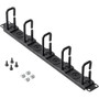 StarTech.com Horizontal 1U Server Rack Cable Management w/ D-Ring Hooks & Pass Through Holes - 19" Network Rack Cord Manager Panel - - (CABLMANAGERH)