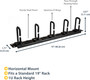 StarTech.com Horizontal 1U Server Rack Cable Management w/ D-Ring Hooks & Pass Through Holes - 19" Network Rack Cord Manager Panel - - (CABLMANAGERH)