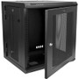 StarTech.com 12U Wall Mount Server Rack Cabinet - 4-Post Adjustable Depth (2.4" to 19.7") Network Equipment Enclosure w/ Cable - Use a (RK1224WALHM)