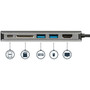 StarTech.com USB C Portable Docking Station w/ 4K HDMI, Ethernet, SD Reader, 60W Power Delivery & USB 3.0 for Type C Mac & Windows - & (DKT30CSDHPD)