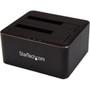 StarTech.com Dual Bay SATA HDD Docking Station for 2 x 2.5 / 3.5" SATA SSD / HDD - USB 3.0 - SATA Hard Drive Docking Station - Yes - 2 (Fleet Network)