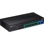 TRENDnet 10-Port Gigabit Web Smart PoE+ Switch - 10 Ports - Manageable - 2 Layer Supported - Modular - Twisted Pair, Optical Fiber - - (Fleet Network)