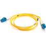 C2G 2m LC-LC 9/125 OS2 Duplex Single-Mode PVC Fiber Optic Cable - Yellow - 6.6 ft Fiber Optic Network Cable for Network Device - First (26264)