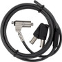Targus DEFCON N-KL Mini Keyed Cable Lock - TAA Compliant - Black, Silver - Vinyl, Galvanized Steel - 6.6 ft - For Notebook, Tablet (Fleet Network)