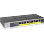 Netgear 8-port Gigabit Ethernet PoE+ Unmanaged Switch (GS108PP) - 8 Ports - 2 Layer Supported - Twisted Pair - Desktop, Wall - Limited (Fleet Network)