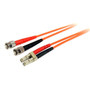 StarTech.com 10m Fiber Optic Cable - Multimode Duplex 62.5/125 - LSZH - LC/ST - OM1 - LC to ST Fiber Patch Cable - LC Male - ST Male - (Fleet Network)