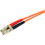 StarTechcom 10m Fiber Optic Cable - Multimode Duplex 625125 - LSZH - LCST - OM1 - LC to ST Fiber Patch Cable - LC Male - ST Male - FIBLCST10