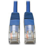 Tripp Lite Cat5e UTP Patch Cable - 1ft - 1 x RJ-45 Male - 1 x RJ-45 Male - Blue N002-001-BL