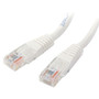 StarTech.com 2 ft White Molded Cat5e UTP Patch Cable - Category 5e - 2 ft - 1 x RJ-45 Male Network - 1 x RJ-45 Male Network - White (Fleet Network)