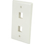 StarTech.com Dual Outlet RJ45 Universal Wall Plate White - 2 x Socket(s) - White (Fleet Network)