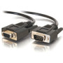 C2G Serial Extension Cable - DB-9 Male Serial - DB-9 Female Serial - 7.62m - Black (Fleet Network)
