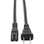 Tripp Lite 6ft Laptop  Notebook Power Cord Cable 1-15P to C7 10A 18AWG 6 - 183m P012-006