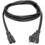 Tripp Lite 6ft Laptop  Notebook Power Cord Cable 1-15P to C7 10A 18AWG 6 - 183m P012-006