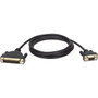 Tripp Lite 6ft AT Serial Modem Cable Gold Connectors DM25M to DB9F 6 - DB-9 Female - DB-25 Male - 183m P404-006