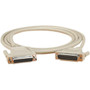 Black Box RS-232 Serial Extension Cable - 20 ft Serial Data Transfer Cable - First End: 1 x DB-25 Male Serial - Second End: 1 x DB-25 (Fleet Network)