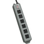 Tripp Lite Waber 6 Outlets Power Strip - NEMA 5-15P - 6 x NEMA 5-15R - 15 ft Cord - 15 A Current - 120 V AC Voltage (Fleet Network)