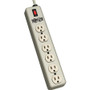 Tripp Lite Waber Power Strip Metal 5-15R 6 Outlet 5-15P 15' Cord - NEMA 5-15P - 6 NEMA 5-15R - 15ft - NEMA 5-15P - 6 x NEMA 5-15R - 15 (Fleet Network)