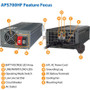 Tripp Lite PowerVerter APS700HF DC-to-AC Power Inverter - Input Voltage: 12 V DC, 120 V AC - Output Voltage: 120 V AC - Continuous 700 (APS700HF)