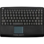 Adesso AKB-410UB Slim Touch Mini Keyboard with Built in Touchpad - USB - 88 Keys - Black (Fleet Network)