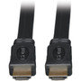 Tripp Lite 3ft High Speed HDMI Cable Digital Video with Audio Flat Shielded 4K x 2K MM 3 - Male HDMI - Male HDMI - 091m - Black P568-003-FL