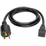 Tripp Lite 10ft Power Cord Extension Cable L6-20P to C19 for PDUUPS Heavy Duty 20A 12AWG 10 - 250V AC305m P040-010