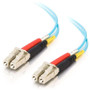 C2G Fiber Optic Duplex Cable - Fiber Optic - Patch Cable - 26.2 ft - 2 x LC Male Network - 2 x LC Male Network - Aqua (Fleet Network)