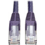 Tripp Lite 3-ft. Cat6 Gigabit Snagless Molded Patch Cable (RJ45 M/M) - Purple - Category 6 for Network Device - Patch Cable - 3 ft - 1 (Fleet Network)