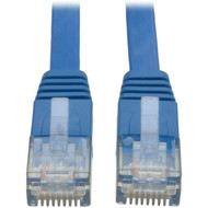 Tripp Lite N201-025-BL-FL Cat6 Patch Cable - Category 6 - 25ft - 1 x RJ-45 Male Network - 1 x RJ-45 Male Network - Blue N201-025-BL-FL