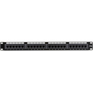 Black Box CAT5e Patch Panel Punchdown - 1U Unshielded 24-Port - 24 x RJ-45 110 - 24 Ports - 24 x RJ-45 - 1U High - JPM5E24A