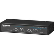 Black Box ServSwitch DT Basic II 4-Port - 4 Computers - 1 Local Users - 1920 x 1440 - 10 x PS2 Port5 x VGA - Desktop KV7024A
