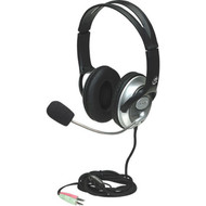 Manhattan Classic Stereo Headset - Stereo - Mini-phone - Wired - 32 Ohm - 20 Hz - 20 kHz - Over-the-head - Binaural - Circumaural - ft 175555