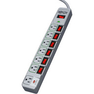 Tripp Lite ECO-SURGE TLP76MSG 7-Outlets Surge Suppressor - 7 x NEMA 5-15R - 180 kVA - 1080 J - 125 V AC Input - 125 V AC Output TLP76MSG
