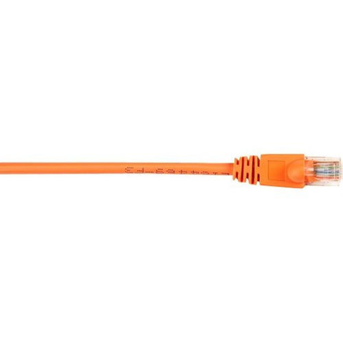 Black Box CAT5e Value Line Patch Cable, Stranded, Orange, 20-ft. (6.0-m) - 20 ft Category 5e Network Cable for Network Device - First (CAT5EPC-020-OR)