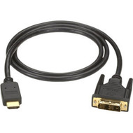 Black Box HDMI to DVI-D Cable - 164 ft DVIHDMI AV Cable for Digital TV DVD HDTV Set-top Boxes - First End 1 x HDMI Male Digital EVHDMI02T-005M